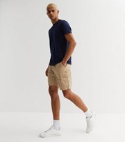 New Look Stone Straight Fit Cargo Shorts